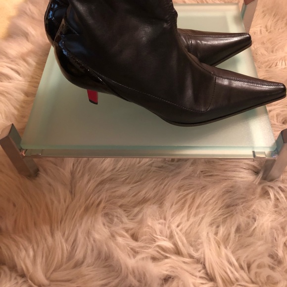 Giuseppe Zanotti Vincini leather, patent tall boot - Picture 6 of 8